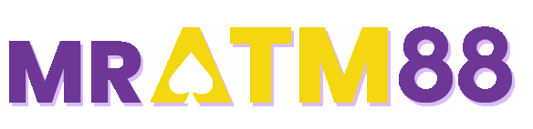 Official MRATM88 brand wordmark displaying the casino tagline ATM Tekan Segara Masuk - mratm88web.my